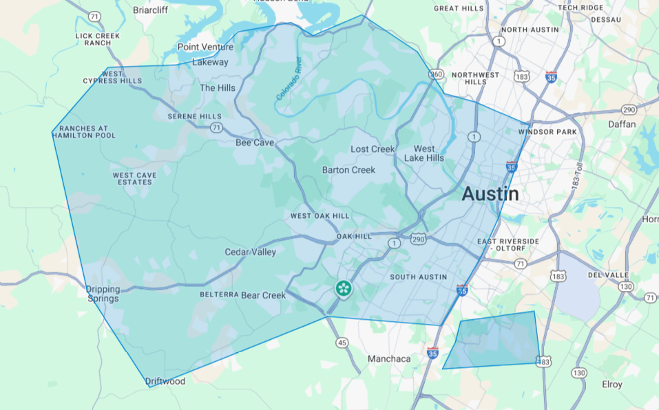 New Service Area Map